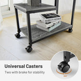 NNECW 3-Tier Accent Table with Universal Casters