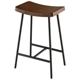NNECW Backless Bar Stool with Footrest and Adjustable Foot Pads for Kitchen & Pub