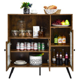 NNECW Buffet Serving Cupboard with 2 Open Compartments