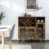 NNECW Buffet Serving Cupboard with 2 Open Compartments