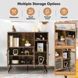 NNECW Buffet Serving Cupboard with 2 Open Compartments