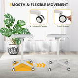 NNECW Mobile Height Adjustable Laptop Desk with Tablet Holder for Home/ Office