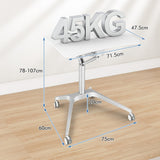 NNECW Pneumatic Sit Stand Laptop Table with Tablet Holder & 4 Rolling Casters for Home/Office