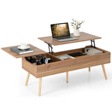 NNECW Accent Coffee Table with 2 Hidden Compartments for Living Room