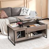 NNECW Multifunctional Accent Coffee Table with Lifting for Living Room
