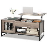 NNECW Multifunctional Accent Coffee Table with Lifting for Living Room