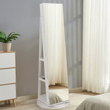NNECW 161CM H Jewelry Armoire with 360 Swivel Full Length Mirror & LED lights