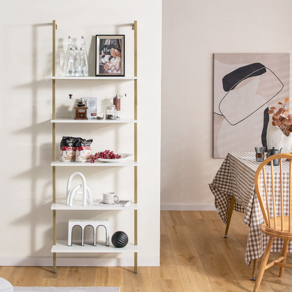 NNECW Wall Mounted Display Rack Bookshelf for Office