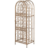 NNECW 45 Bottles Metal Wine Rack with Lockable Door for Kitchen/Bar Cellar