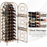 NNECW 45 Bottles Metal Wine Rack with Lockable Door for Kitchen/Bar Cellar
