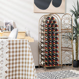 NNECW 45 Bottles Metal Wine Rack with Lockable Door for Kitchen/Bar Cellar