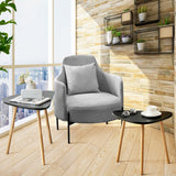 NNECW Nesting Coffee Table Set of 2 with Triangular Tabletop