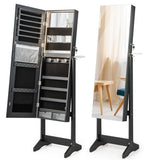 NNECW Freestanding Jewelry Cabinet with Full Length Mirror