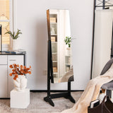 NNECW Freestanding Jewelry Cabinet with Full Length Mirror