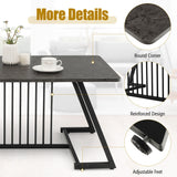 NNECW Stylish Modern Coffee Table with Spacious Tabletop for Living Room/Office/Reception Room