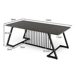 NNECW Stylish Modern Coffee Table with Spacious Tabletop for Living Room/Office/Reception Room