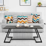 NNECW Stylish Modern Coffee Table with Spacious Tabletop for Living Room/Office/Reception Room