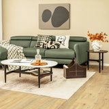 NNECW 2 PCS Modern Table Set with Extra Storage Shelf for Living Room