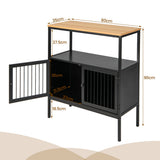 NNECW Modern Kitchen Storage Cabinet with Heavy-duty Metal Frame for Cafe