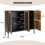 NNECW Multifunctional Storage Cabinet with Stable Metal Legs for Living Room