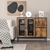 NNECW Multifunctional Storage Cabinet with Stable Metal Legs for Living Room