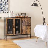 NNECW Multifunctional Storage Cabinet with Stable Metal Legs for Living Room