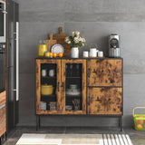 NNECW Multifunctional Storage Cabinet with Stable Metal Legs for Living Room