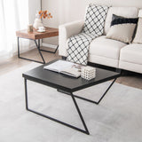NNECW 2 Pieces Modern Stacking Side Table for Living Room Office Bedroom