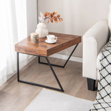 NNECW 2 Pieces Modern Stacking Side Table for Living Room Office Bedroom
