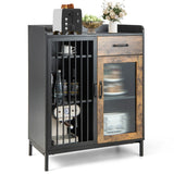 NNECW Industrial Kitchen Buffet SideboardStorage Cabinet for Dining Room Living Room