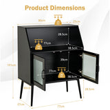 NNECW Free-standing Buffet Cabinet with Storage for Living Room Kitchen Dining Room
