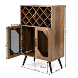 NNECW Industrial Kitchen Sideboard with Removable Wine Rack for Living Room Dining Room
