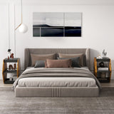 NNECW Set of 2 Hexagonal Coffee Table with Open Storage Space for Living Room