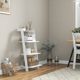 NNECW 4-Tier Ladder Shelf with Solid Frame & Anti-toppling Device