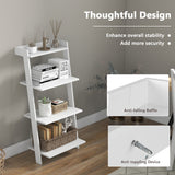 NNECW 4-Tier Ladder Shelf with Solid Frame & Anti-toppling Device