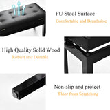 NNECW Height-adjustable Piano Bench with Double Seat for 2 People