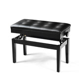 NNECW Height-adjustable Piano Bench with Double Seat for 2 People