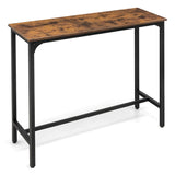 NNECW 120 x 40 cm Industrial High Bar Table for Kitchen & Cafe & Pub