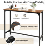 NNECW 120 x 40 cm Industrial High Bar Table for Kitchen & Cafe & Pub
