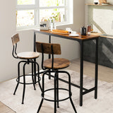 NNECW 120 x 40 cm Industrial High Bar Table for Kitchen & Cafe & Pub