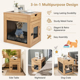 NNECW Furniture Style Dog Crate with Drawer & Removable Dog Bed