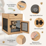 NNECW Furniture Style Dog Crate with Drawer & Removable Dog Bed