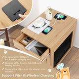 NNECW Furniture Style Dog Crate with Drawer & Removable Dog Bed