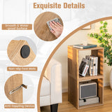 NNECW 2 Pieces Wood Stackable Storage Cube for Office Living Room Bedroom