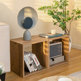 NNECW 2 Pieces Wood Stackable Storage Cube for Office Living Room Bedroom