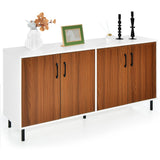 NNECW 4-Door Kitchen Buffet Sideboard for Living Room Dining Room Kitchen