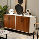 NNECW 4-Door Kitchen Buffet Sideboard for Living Room Dining Room Kitchen