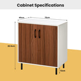 NNECW Wooden Buffet Cabinet with 5-position Adjustable Shelf for Dining Room