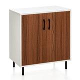 NNECW Wooden Buffet Cabinet with 5-position Adjustable Shelf for Dining Room