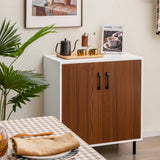 NNECW Wooden Buffet Cabinet with 5-position Adjustable Shelf for Dining Room